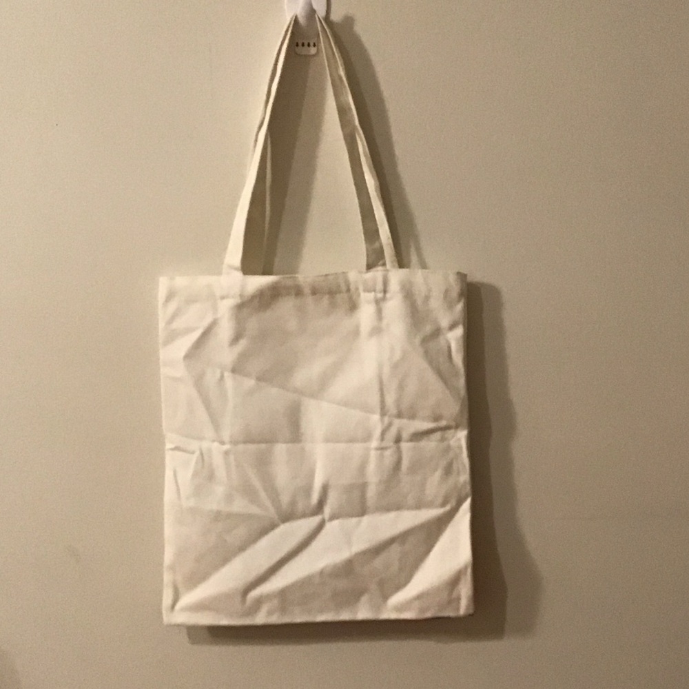 NWOT! Super Hero Cat Canvas Tote Bag - Blue and Red Captain America - Picture 3 of 5